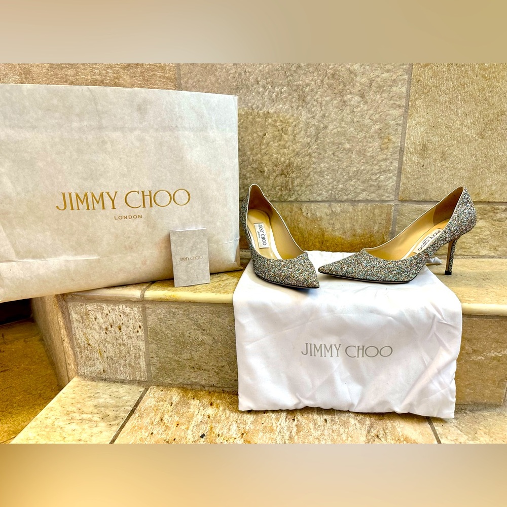 Jimmy Choo Glitter heels